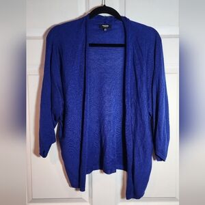 Premise Studio Vibrant Blue 3/4 Sleeve Lightweight Cardigan Sweater XL
